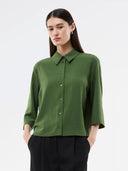 Groene blouse popelmd