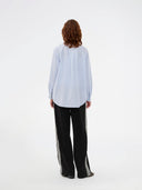 Lichtblauw gestreepte blouse rowanmd