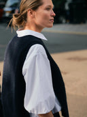 Witte blouse met strepen mmmaxime nylah