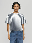 Blauw gestreept t-shirt leana