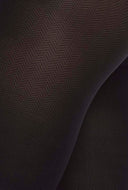 Zwarte panty visgraatpatroon nina fishbone