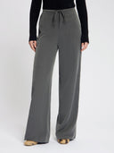 Grijze wide leg pantalon lauren