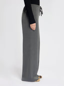 Grijze wide leg pantalon lauren