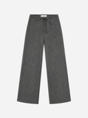 Grijze wide leg pantalon lauren