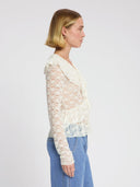 Off-white lace top noor