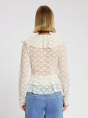 Off-white lace top noor