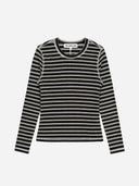 Zwart gestreepte longsleeve timmie