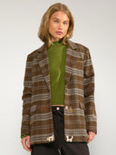 Geruite blazer honden nuezma