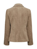 Beige rib blazer nucelise