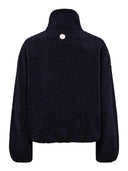 Donkerblauw fleece jacket nureece