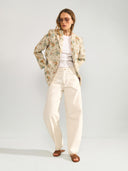 Blazer met bloemenprint nuharpa