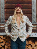 Blazer met bloemenprint nuharpa