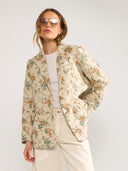 Blazer met bloemenprint nuharpa