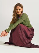 Bordeaux maxi rok nufea