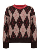 Bruin geruite pullover nutikla