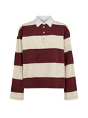 Gestreepte polo top nudarin