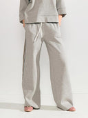 Grijze sweatbroek met zijstreep nunathalie
