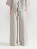 Grijze sweatbroek met zijstreep nunathalie