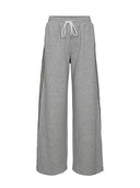 Grijze sweatbroek met zijstreep nunathalie