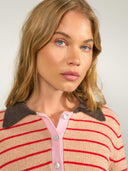 Roze gestreepte pullover nulucinda stripe