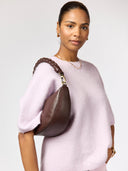 Chocolate crossbody tas leo
