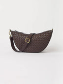 Bruine tas leo midi woven