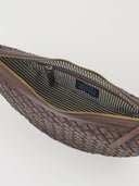 Bruine tas leo midi woven