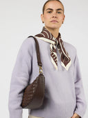 Bruine tas leo midi woven
