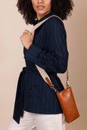 Cognac phone bag charlie
