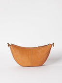 Cognac crossbody tas leo