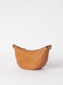 Cognac crossbody tas leo