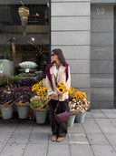 Dark cherry crossbody tas leo