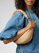 Leo soft grain leather sand