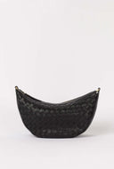 Leo woven soft grain leather black