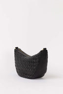 Leo woven soft grain leather black
