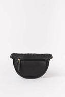 Black ray bum bag woven