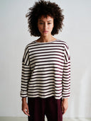 Gestreepte zachte sweater