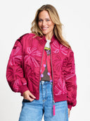 Geborduurd bomberjack ashley