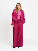 Donkerrode gestreepte pantalon jess