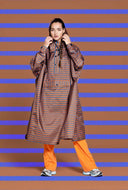 Regenponcho breton blue