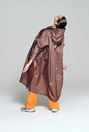 Regenponcho breton blue