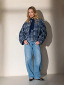 Geruite bomber jacket cidore