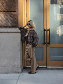 Geruite bomber jacket cidore