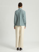 Groen gestreepte blouse tiziano