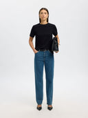 Zwart T-shirt essential ss o-neck