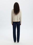 Wolmix trui alva knit stripe o-neck