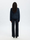 Wolmix trui alva knit stripe o-neck