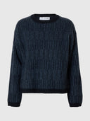 Wolmix trui alva knit stripe o-neck