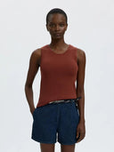 Mouwloze knit top helle pointel
