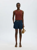 Mouwloze knit top helle pointel